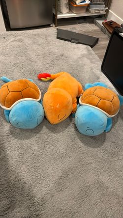 Two Squirtles And 1 Charmander