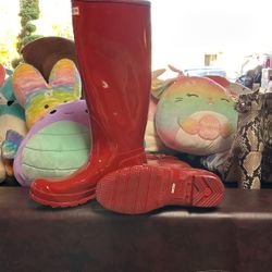Red Hunter Rain Boots 
