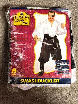 Adventurous pirate Halloween costume (standard adult size)