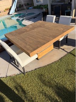 Large dining table farm style