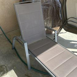 Pool Lounge Chair Brown 