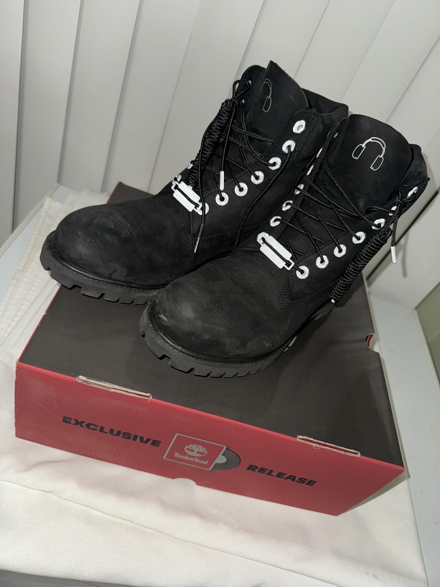 Timberland Black Boots Suede
