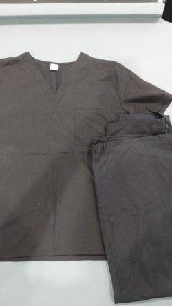 Large black scrubs