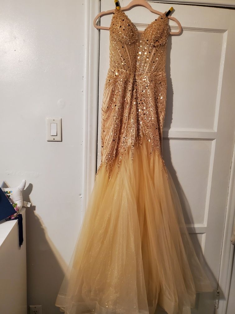 Gold Prom ( Any Special Occasion) Dress