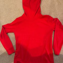 Red Acrylic Turtleneck Sweater-Size L