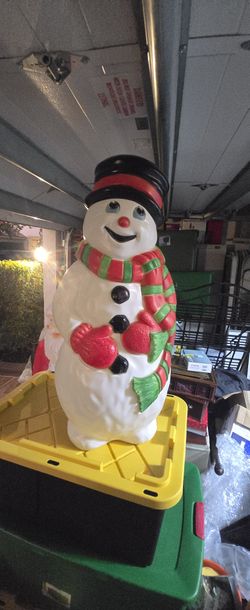 Vintage 1997 Grand Venture Christmas Blowmold Snowman
