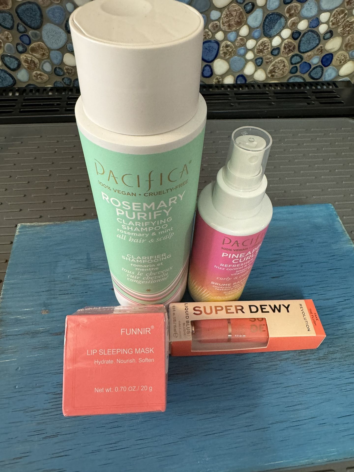 BUNDLE DEAL - pacifica shampoo, pacifica curls, suoer dewy blush, & lip mask
