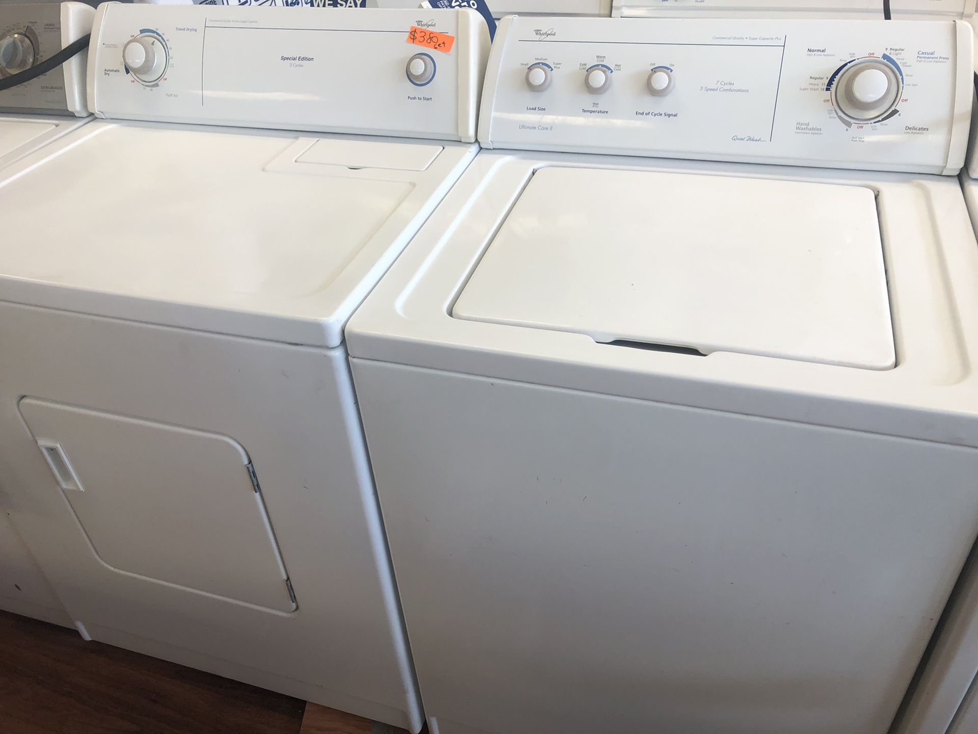Whirlpool washer and dryer electric