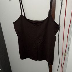 Dressbarn Brown Tank Top Size Large 
