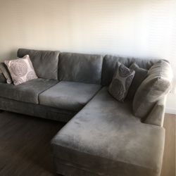 Beautiful Velour, Plush Sectional