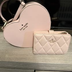 Kate Spade Heart Handbag And Wallet