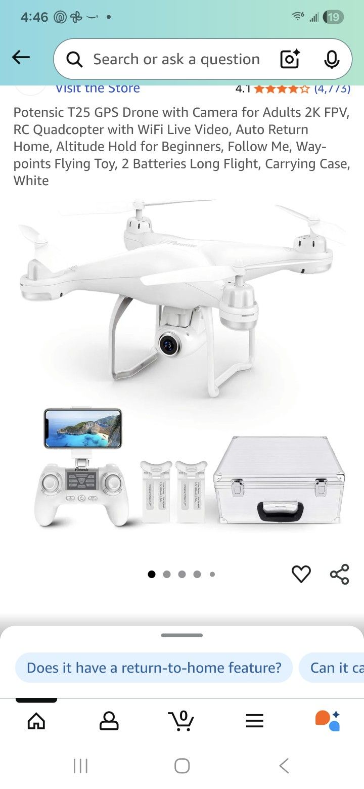 Potensic T25 GPS Drone with Camera 2K FPV,