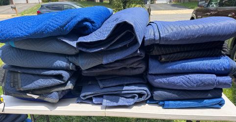Used Quilted Moving/Packing Blankets - 72" x 80"