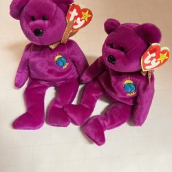 Ty Beanie Baby Millennium Bear With Tag