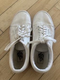 White Vans 10 Size