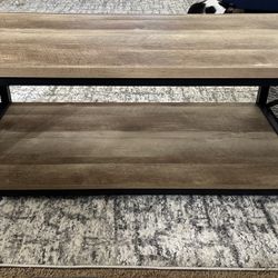 Brown Wooden Coffee Table For Sale