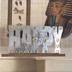 HAPPY Metal Sign