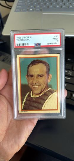 1985 Yogi Berra Circle K - Low Pop - PSA 9