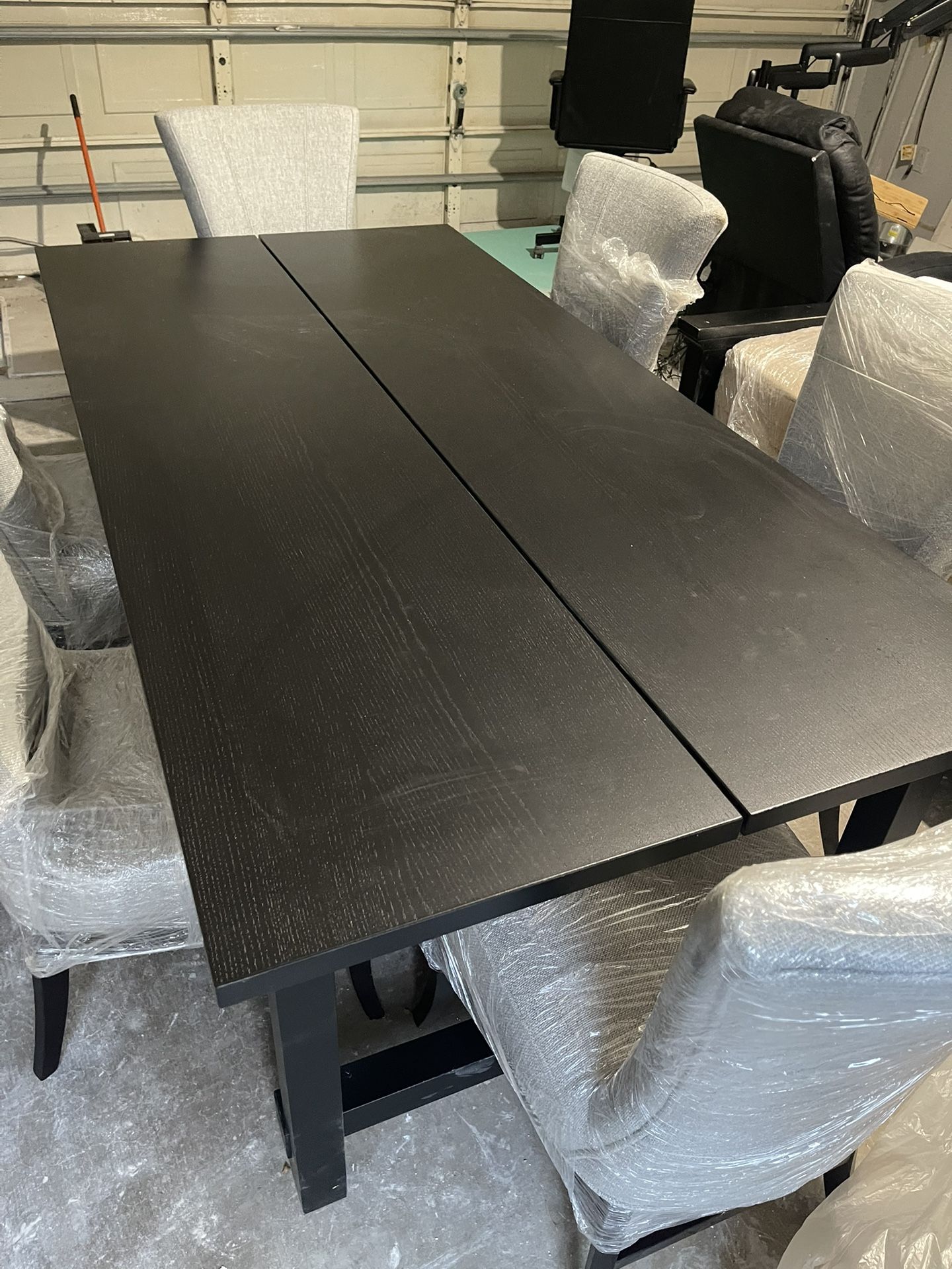 Dining Table 42” x 84” – Extendable + 6 Chairs