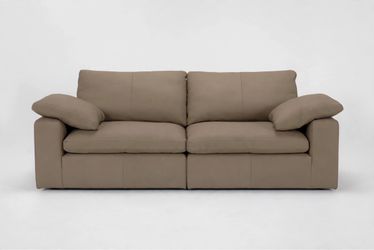 Satori Camel Leather Modular Sectional – 4 Corner Units | Like New