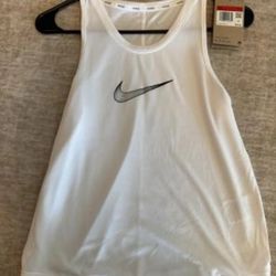 Girl's Nike XL Dri-FIT One Training Tank White and Black 13-15 year olds