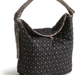 Vera Bradley Premium Cotton Astoria Shoulder Bag  Color: Holly Days  Fabric type 100% Cotton Origin Imported Closure type Button Lining Cotton About t