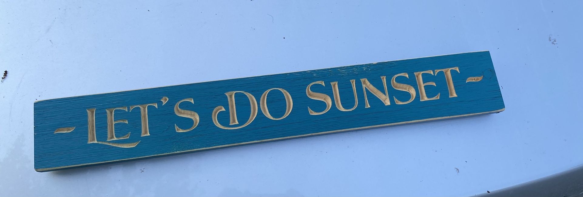 Let’s Do Sunset Wooden Art