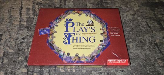 The Play's the Thing A Dramatic Introduction to SHAKESPEARE Board Game New(1993)