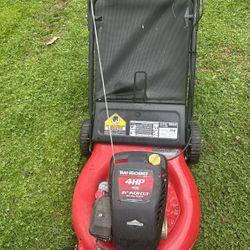 yard machine pushmower with bagger