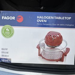 Fagor America Fagor Halogen Tabletop Oven, Red