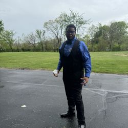 Black And Blue Taylor made Suit