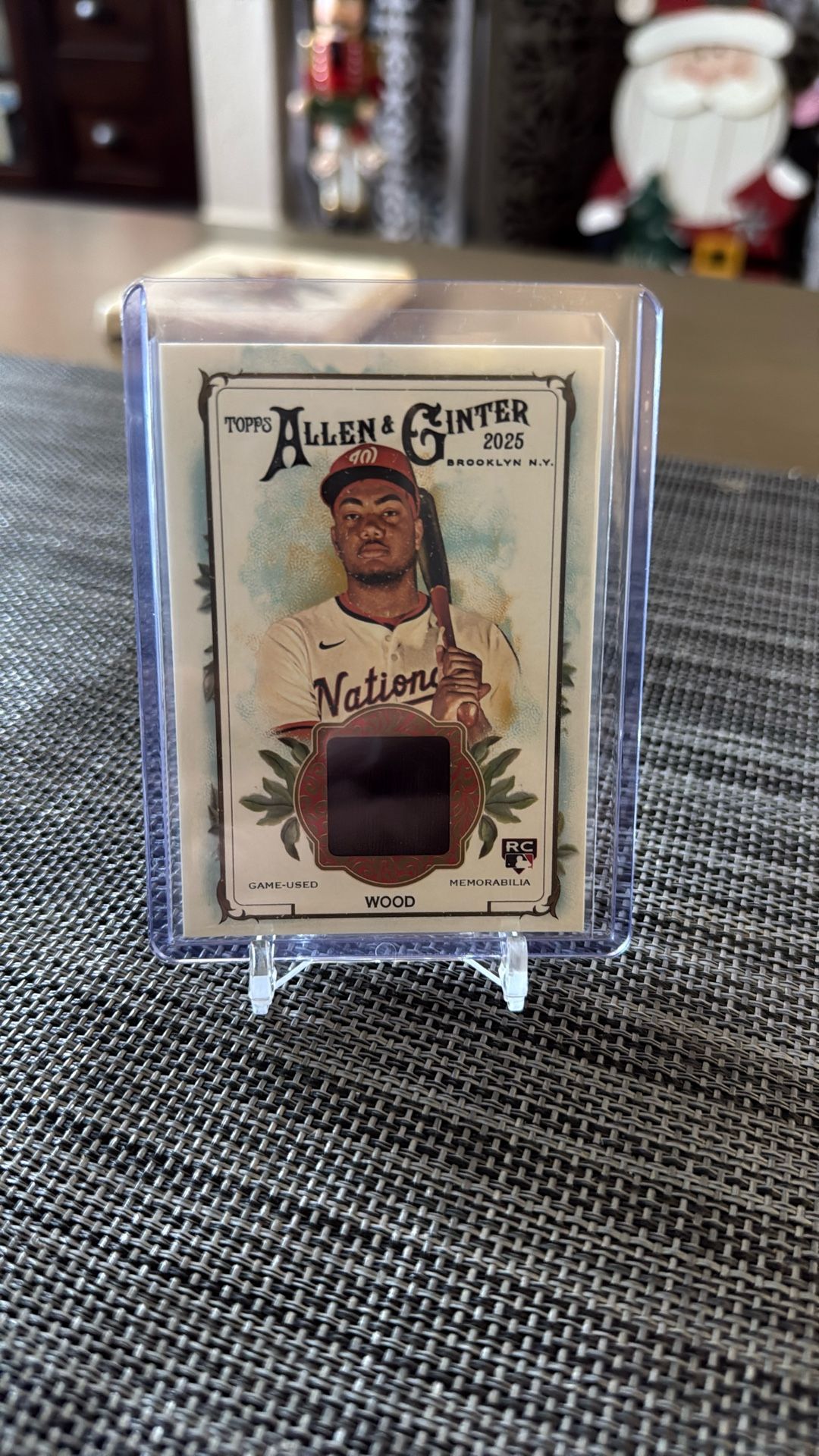 2025 Topps Allen & Ginter James Wood Relic RC Game-Used Memorabilia