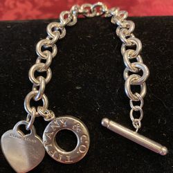 Tiffany Heart Tag Toggle Bracelet 