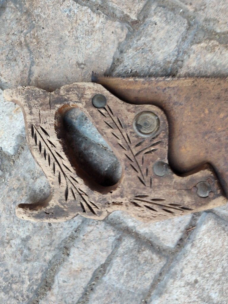 Antique Saw And Hardware For The Home