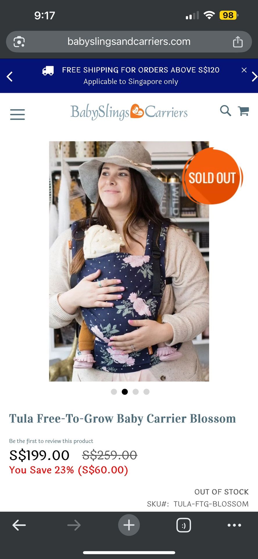 Tula Blossom Print Baby Carrier