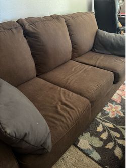 Solid Brown Couch