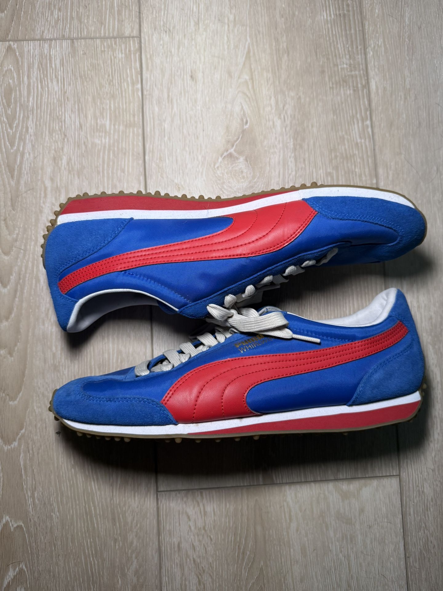 New Mens PUMA Whirlwind Classic Snorkel Blue-Ribbon, Red, Gum Bottom