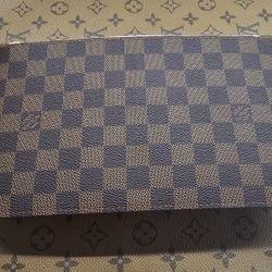 Louis Vuitton Neverfull Gm Pochette In Damier Ebene 