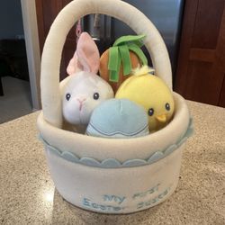 GUND Baby My 1st Easter Basket Plush Playset, 5 Pieces