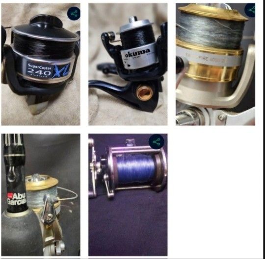 3 High Wnd Fishinf Reels 1 Rod 3 High Wnd Fishinf Reels 1 Rod