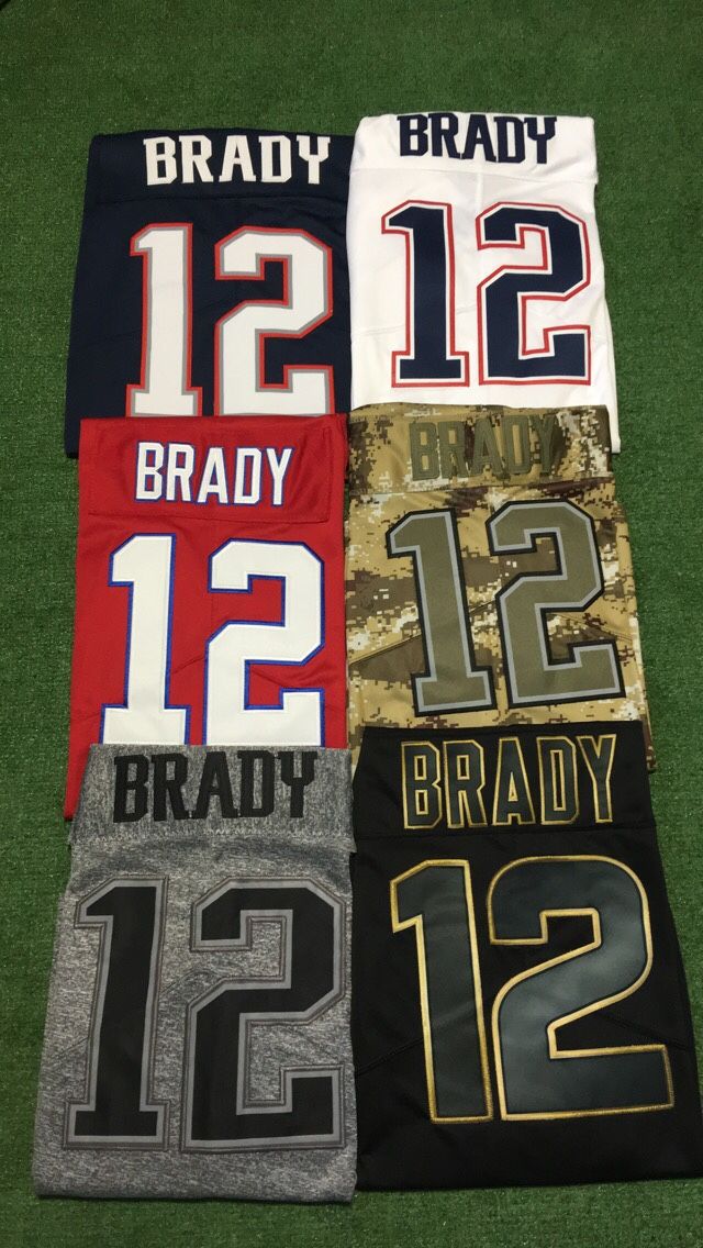 Patriots Brady Jerseys Many Sizes