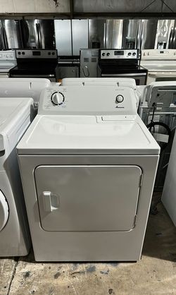 Amana White Basic Dryer - Automatic Dry