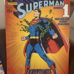 Superman Poster Canvas Art 24 X 36 Inches