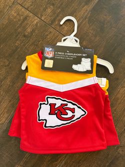 2T costume- NFL Kansas City Chiefs Toddler 3-Piece Cheerleader Set