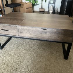 Living Room Table (open top & drawer)
