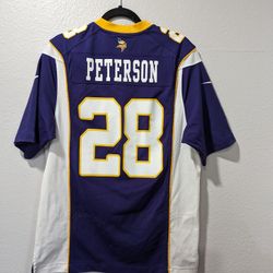 Adrian Peterson Vikings Nike On Field Football Purple Jersey Size Small #28 NFL Players 