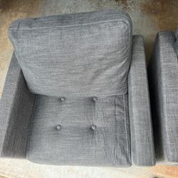 2x one seater chair