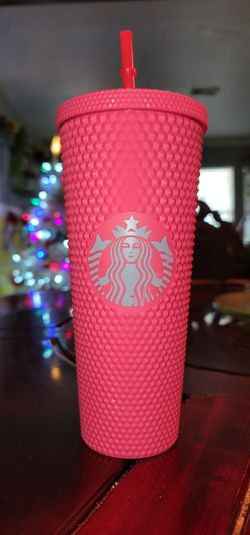 Starbucks-pink-Matte-Studded-Tumbler