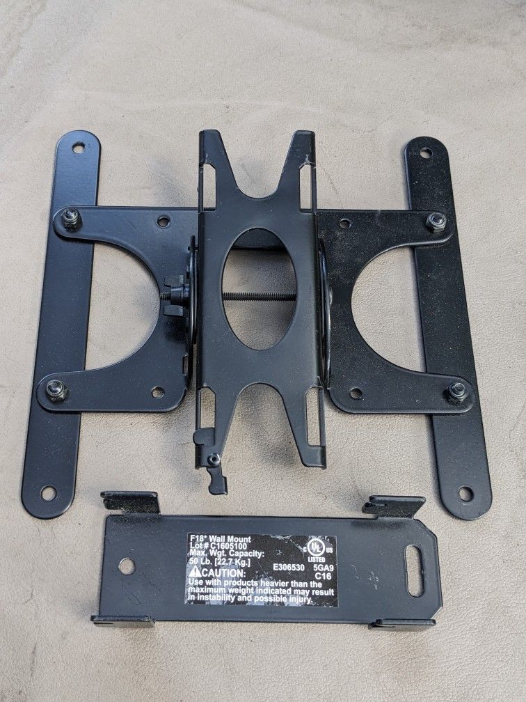 Black Metal TV Wall Mount