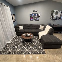 Grey L- Shaped Sectional Couch- FREE DELIVERY